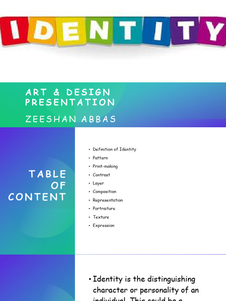 Art & Design Presentation | PDF | Composition (Visual Arts) | Cognition