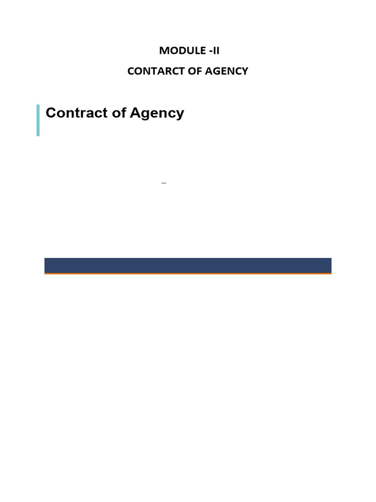 Sub Agent vs. Substituted Agent Explained | PDF | Law Of Agency | Legal ...