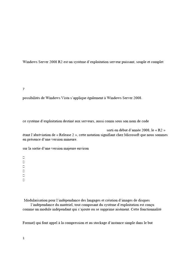 Introduction à Windows Server 2008 R2 | PDF | Active Directory ...