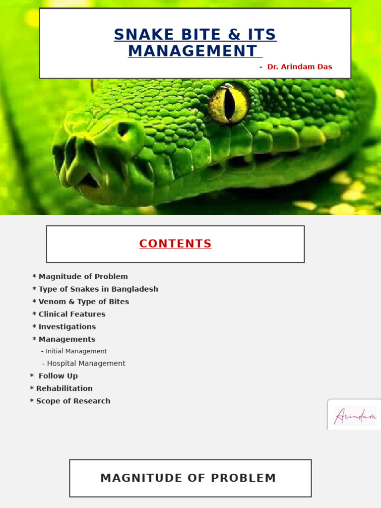 Curated visual reference: Picture Idea: Snake Bite Management In Bangladesh Pdf Snake