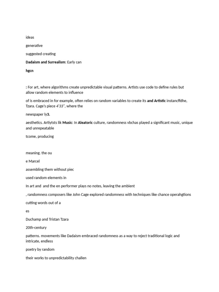 Randomness in Generative Art | PDF