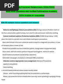 (2024-2025) ATI Med Surg Proctored Retake Exam With NGN Questions and Verified Answers