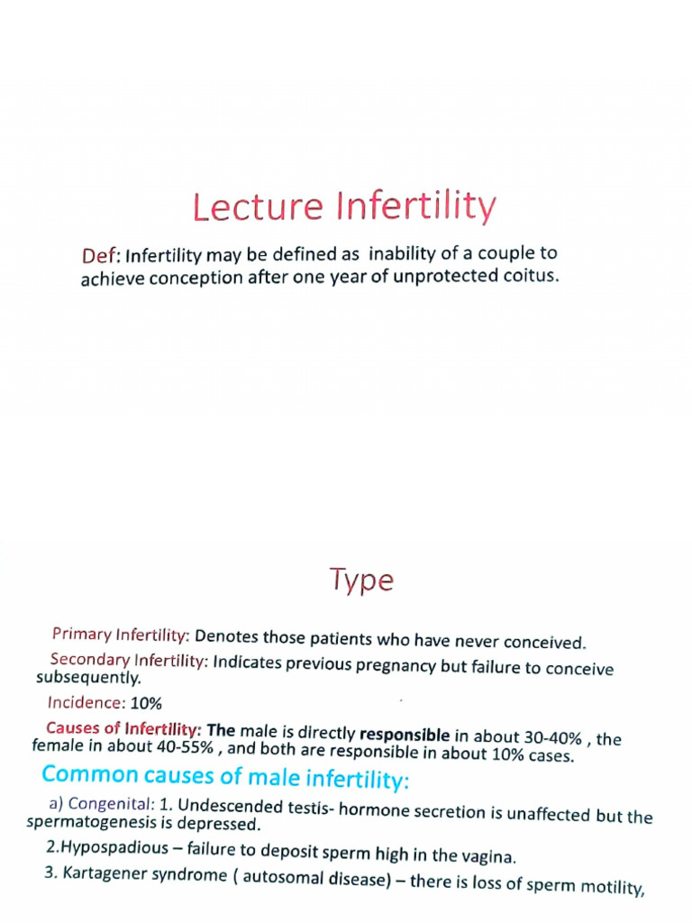 Infertility | PDF