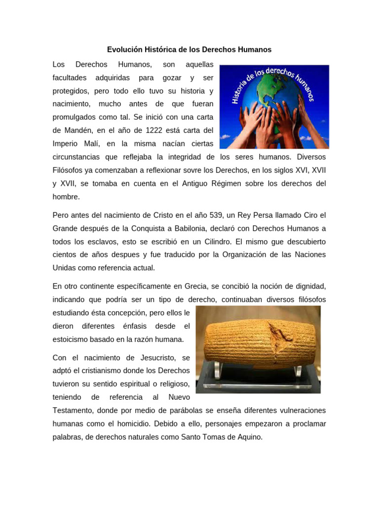 Historia de los Derechos Humanos | PDF