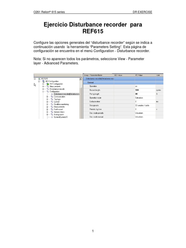 04-REF615 DR Exercise v2.0 Spanish | PDF | Informática | Software