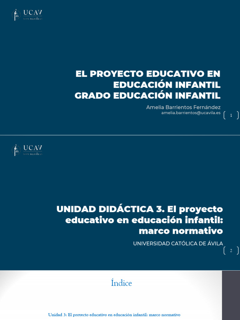 Unidad 3 | PDF | Educación de la primera infancia | Plan de estudios