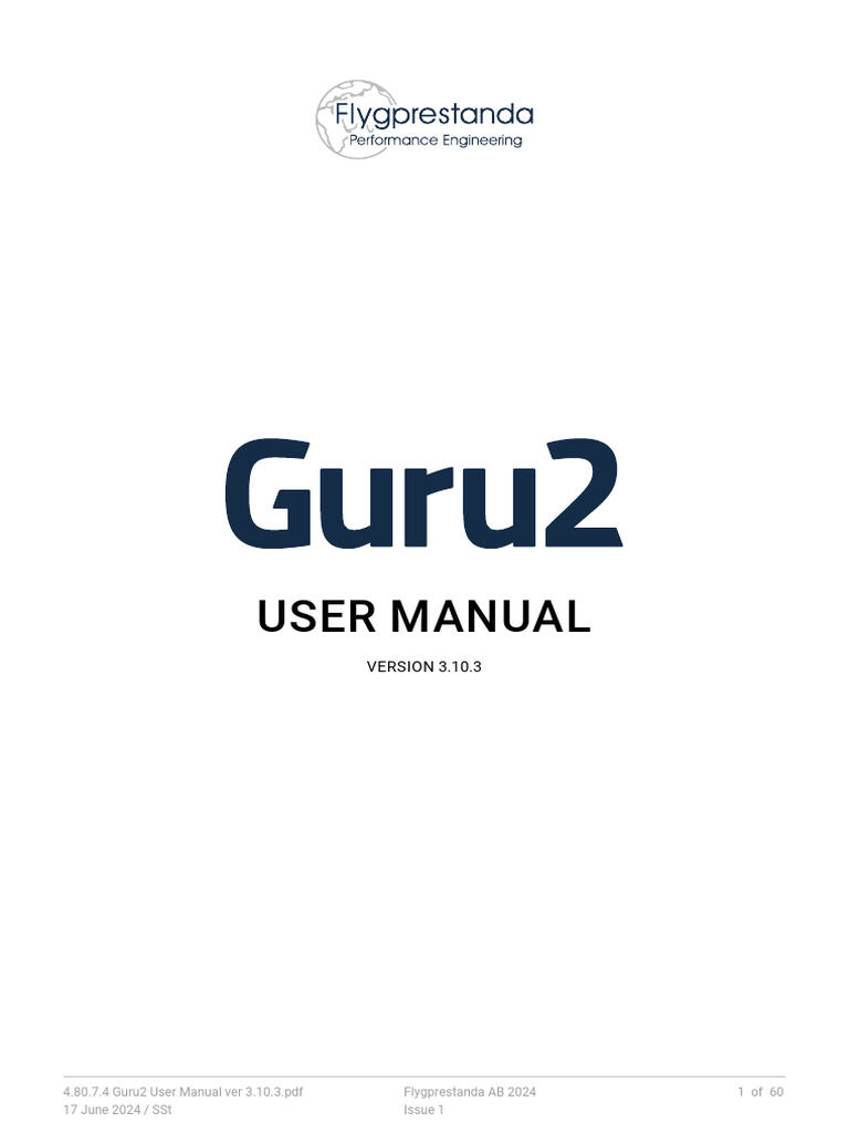 Guru2 User Manual Version 3.10.3 | PDF | Computing | Software