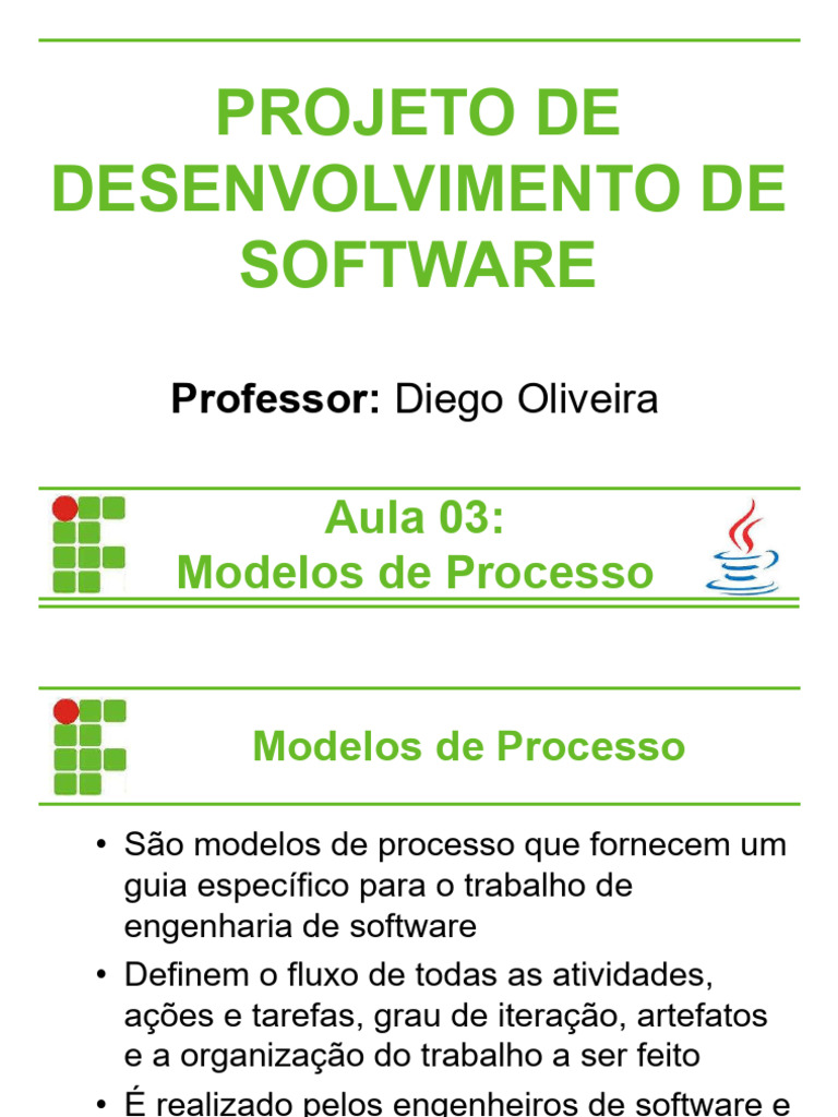 Modelos de Processo em Desenvolvimento de Software | PDF | Informática ...