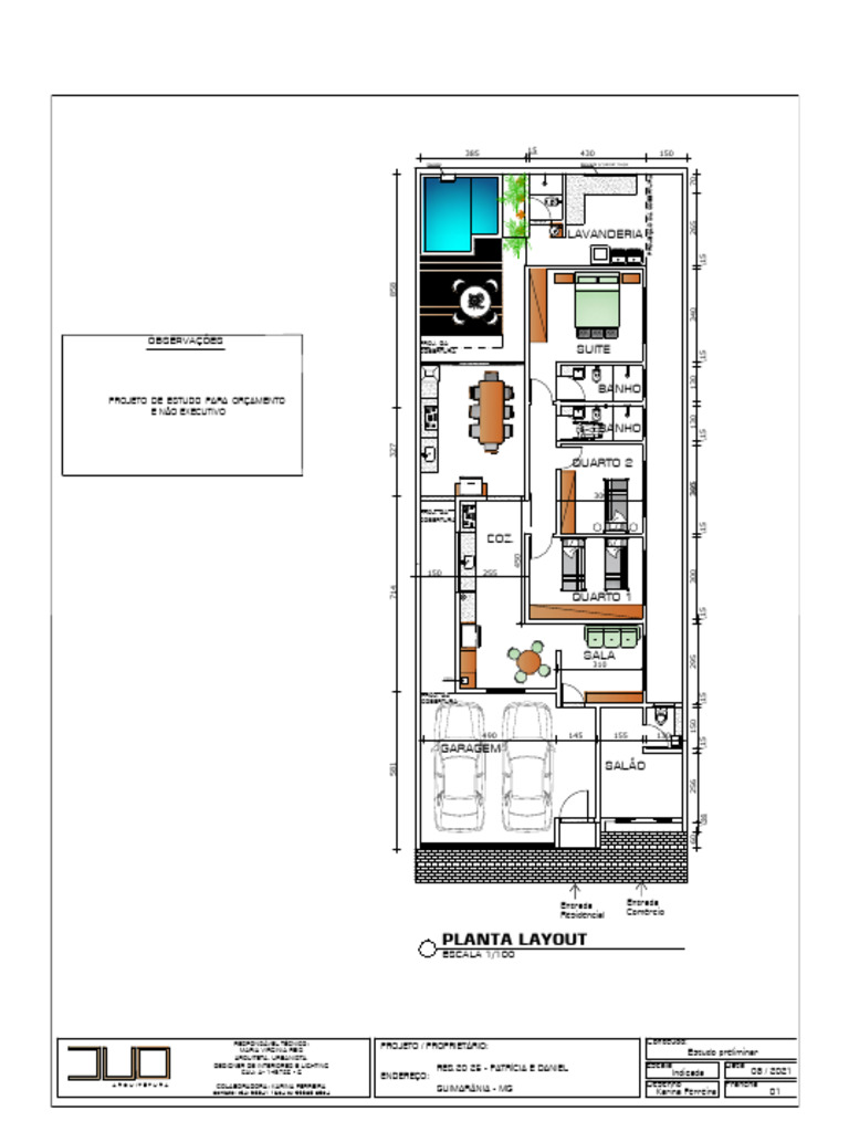 Projeto Residencial em Guimarânia - MG | PDF | Esboço | Inovação