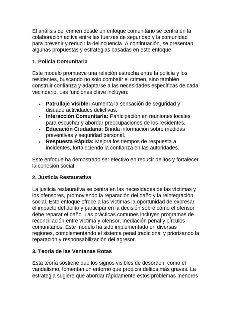 Estrategias de Prevención del Crimen Comunitario | PDF | La justicia ...