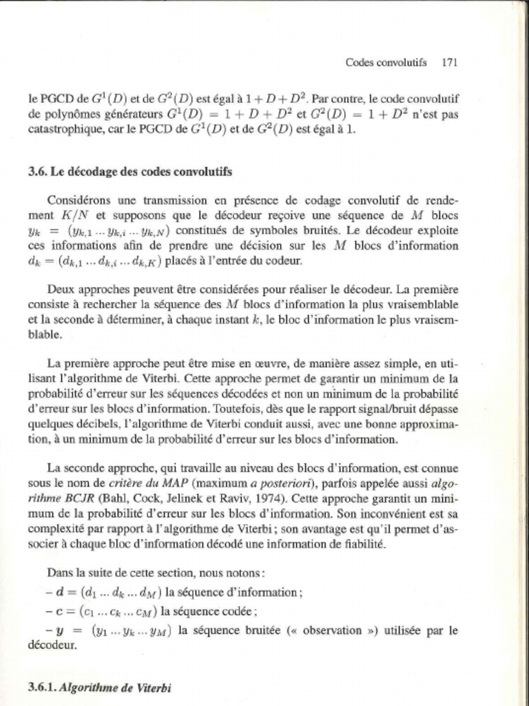 Algorithme Décodage Viterbi | PDF