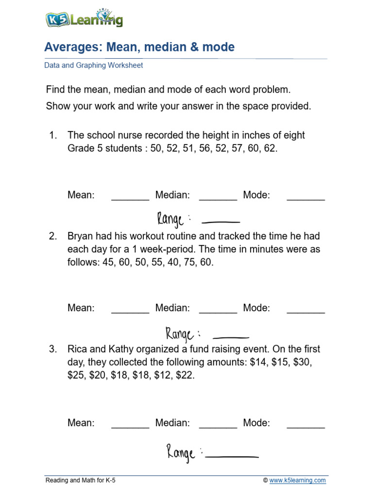 Grade-5-Averages-Mean-Median-Mode-C 2 | PDF