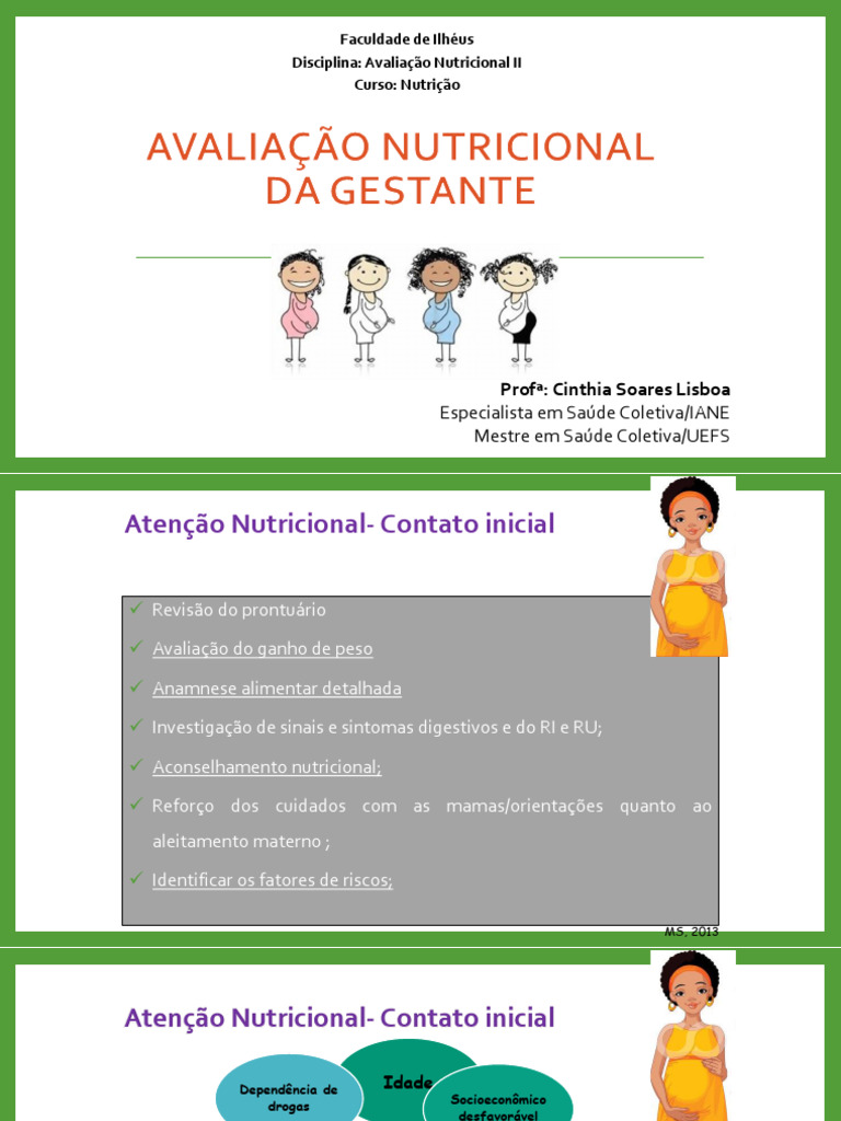 Aula 02 - Av. Nutricional Gestante | PDF | Maternidade | Sistema de saúde
