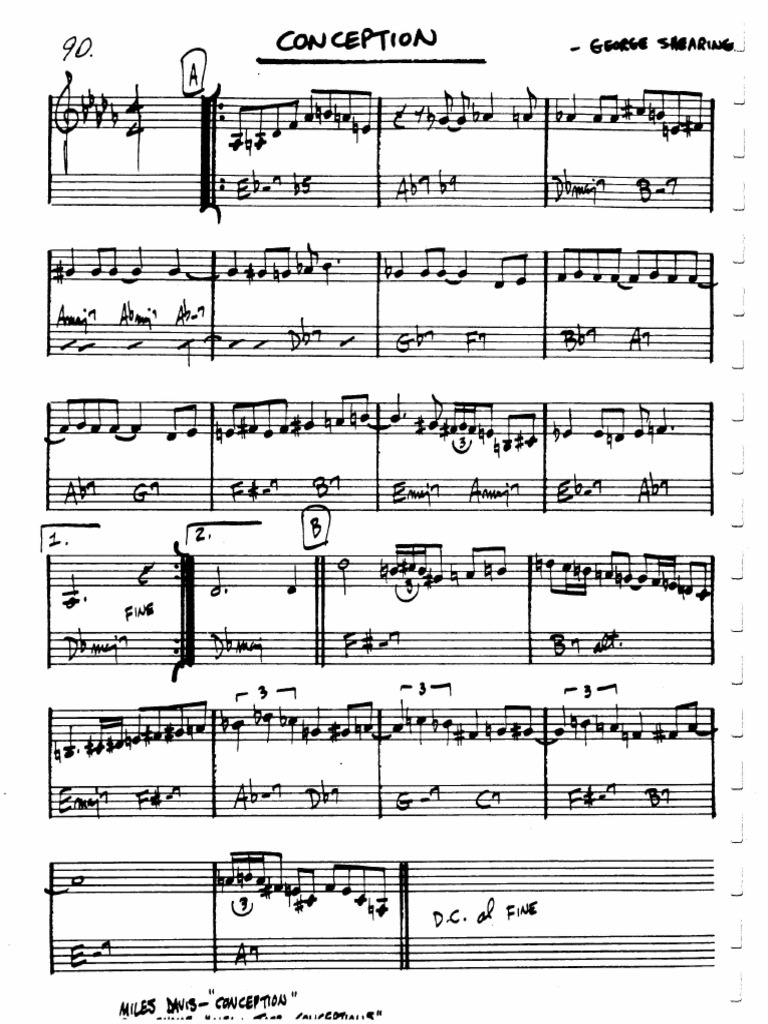 Conception Lead Sheet | PDF