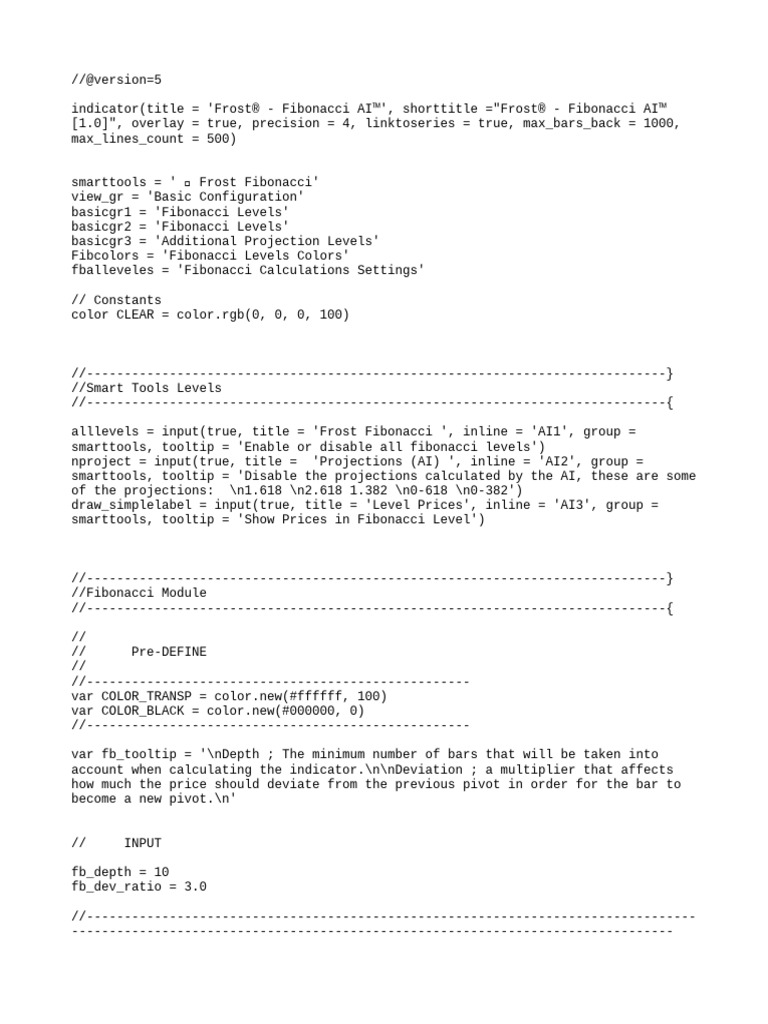 Frost Fibonacci AI Code Overview | PDF | Computer Programming