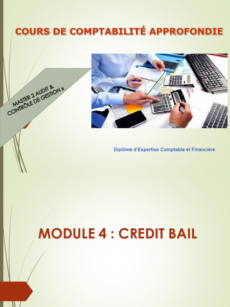 Comptabilisation Reprise Vhicule Crdit Bail