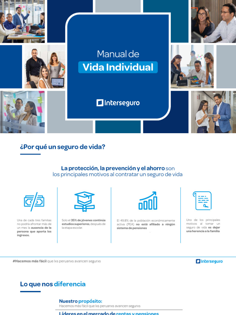 Interseguro: Seguros de Vida Individual | PDF | Seguro | Reaseguro