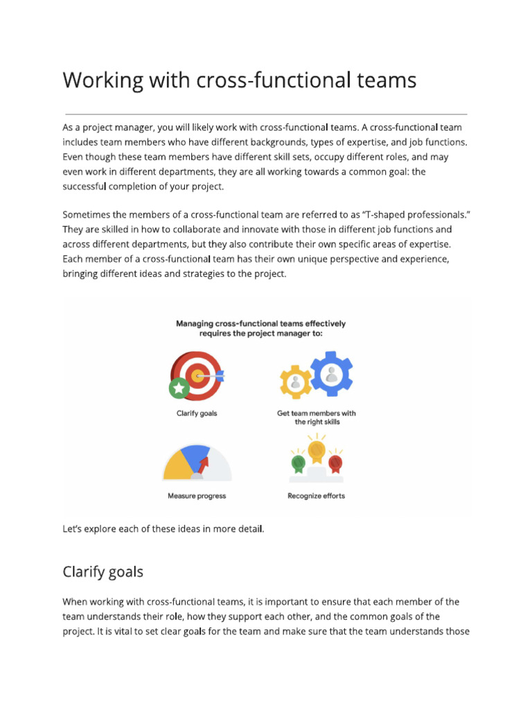 Cross Functional | PDF