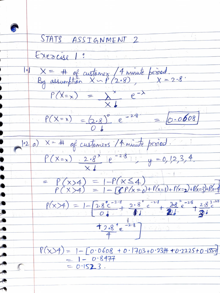 Stats Assignment 2 | PDF