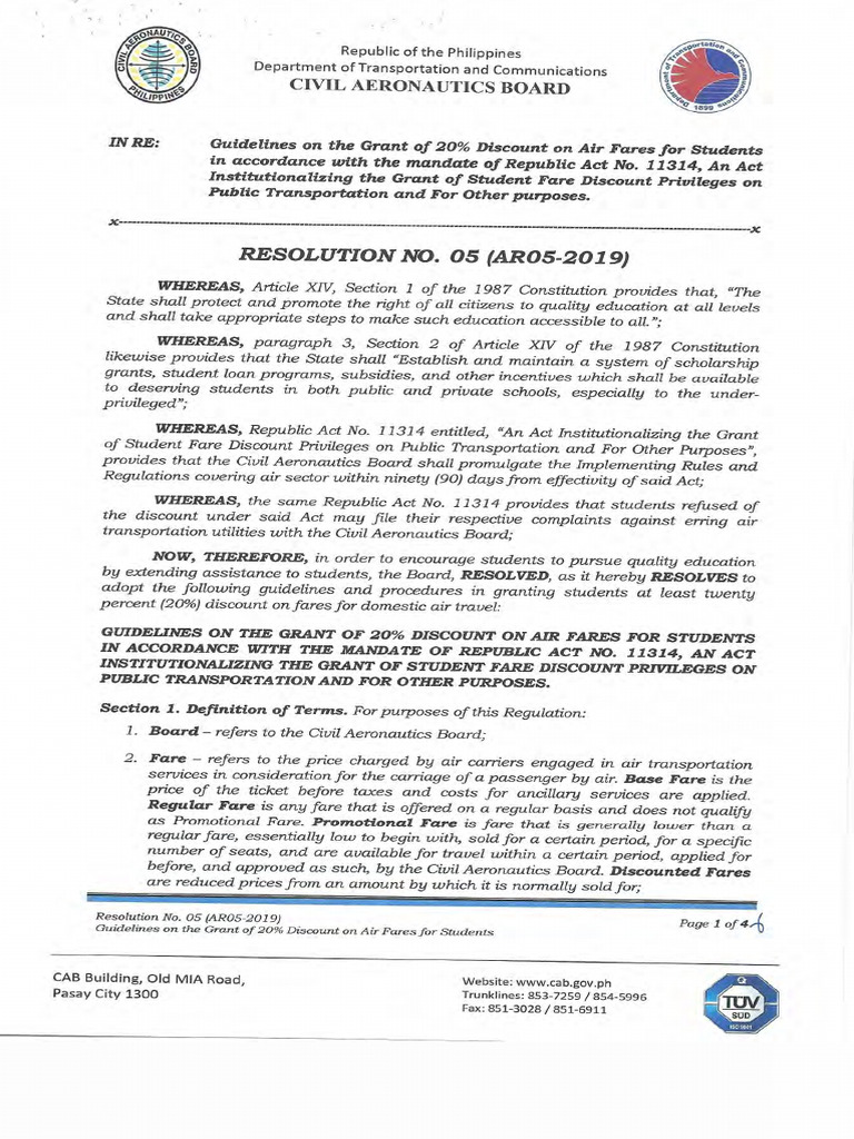 Policy Resolution No. 05 (AR05-2019) | PDF