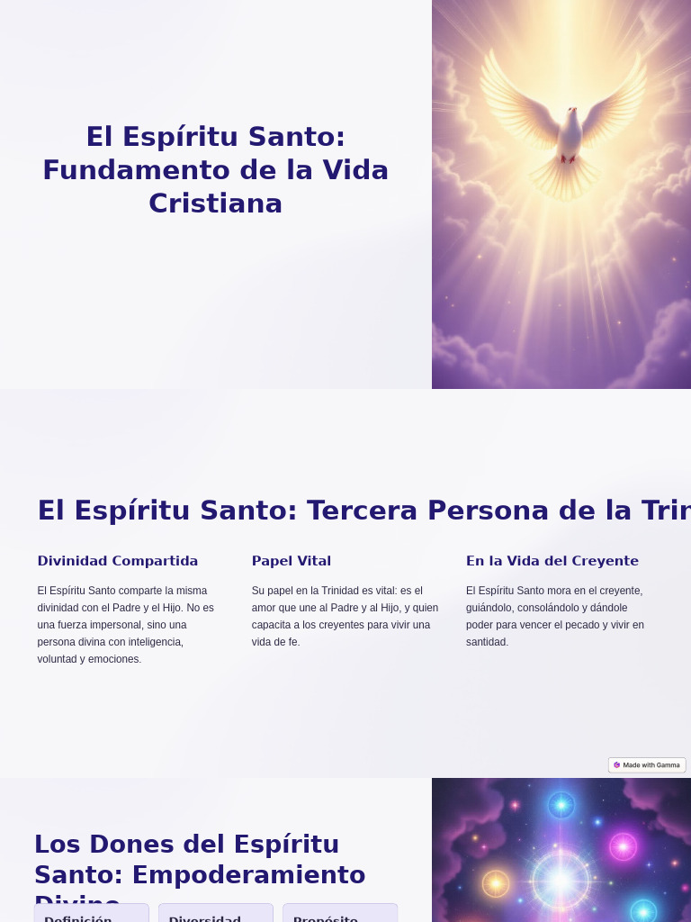El Espiritu Santo Fundamento de La Vida Cristiana | PDF | espíritu ...