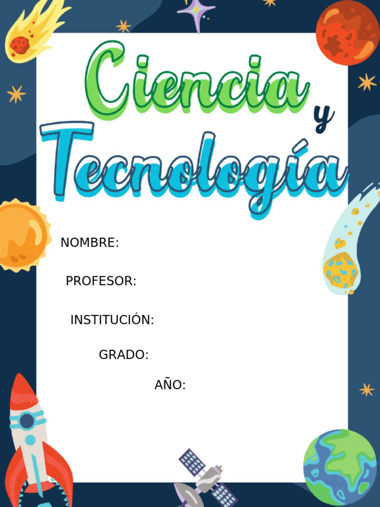Caratulas de Ciencia y Tecnologia para Secundaria 1 | PDF