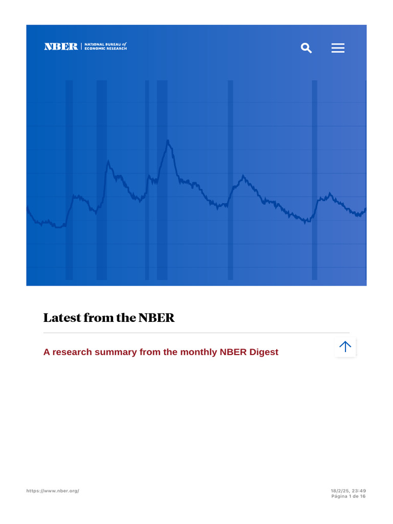 NBER Research Highlights: Economic Insights | PDF | Health Equity ...