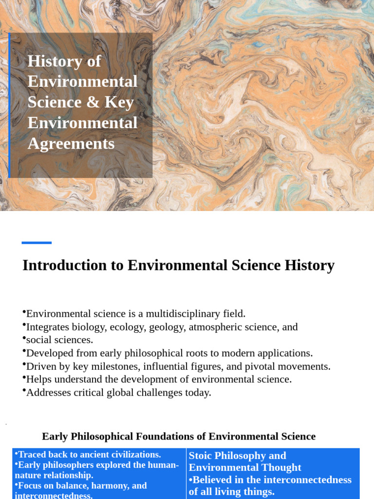 History of Environmental Science & Agreements | PDF | United Nations ...