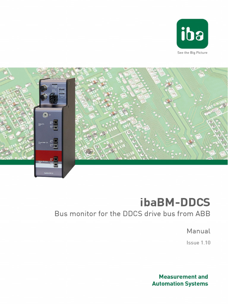 ibaBM-DDCS v1.10 en | PDF | Fiber Optic Communication | Input/Output