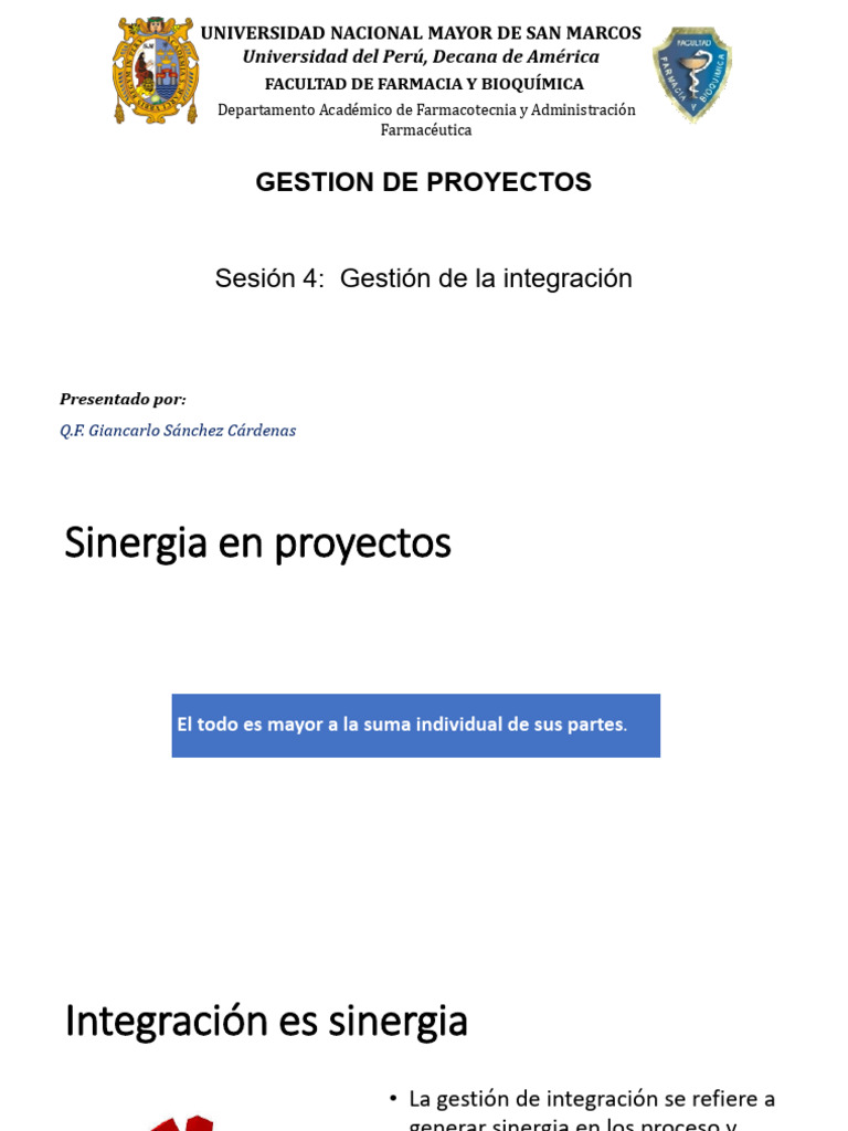 Sesión 4_Gestión de La Integración | PDF