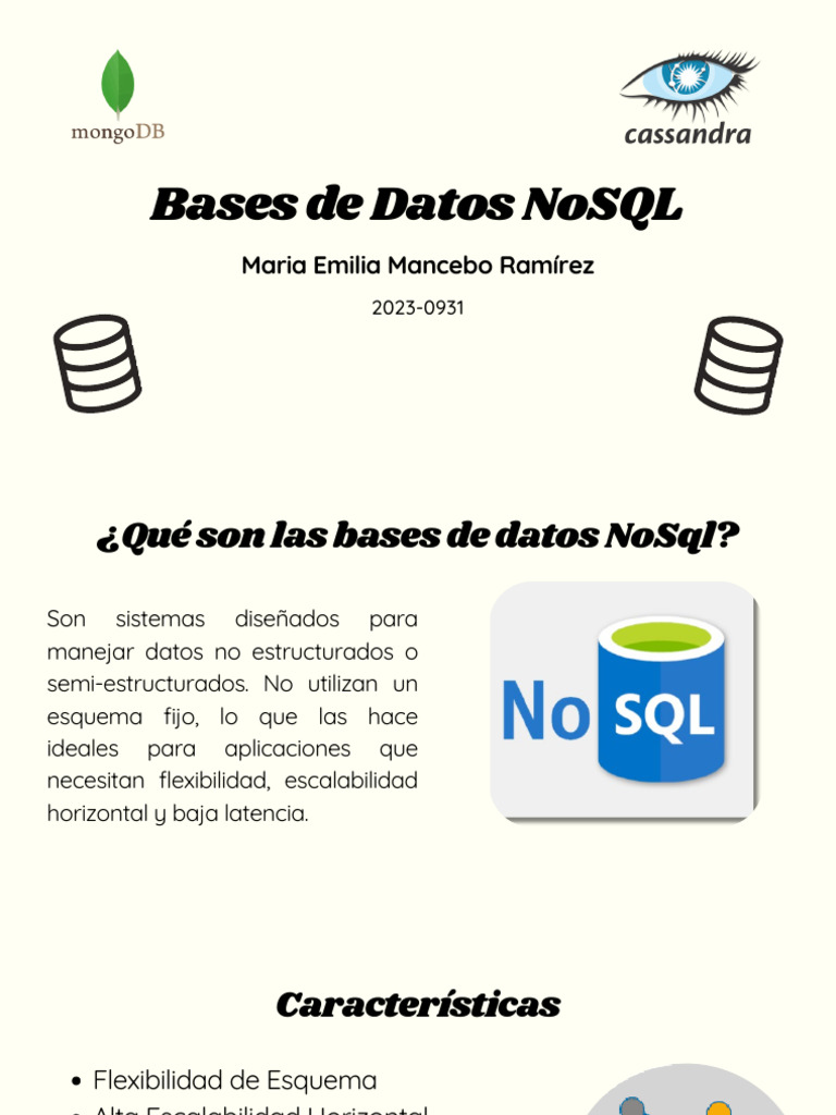 Introducción a Bases de Datos NoSQL | PDF | No Sql | Bases de datos