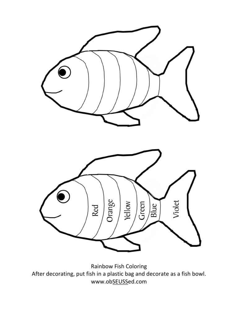 Rainbow Fish Color Number ObSEUSSed | PDF