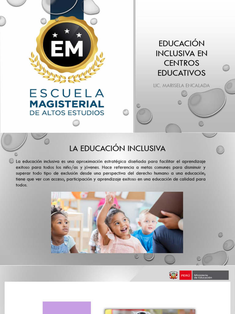 Educación Inclusiva en Centros Educativos | PDF | Inclusión (Educación ...