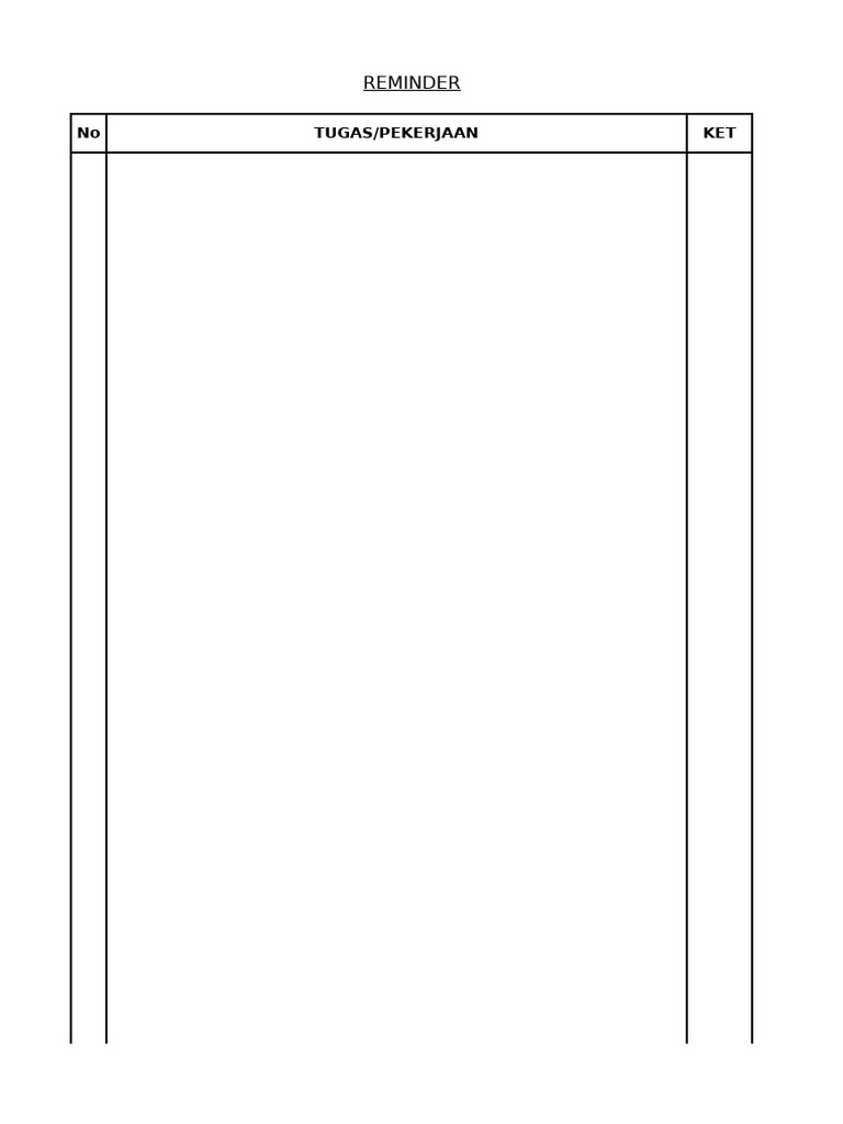 Form Reminder | PDF
