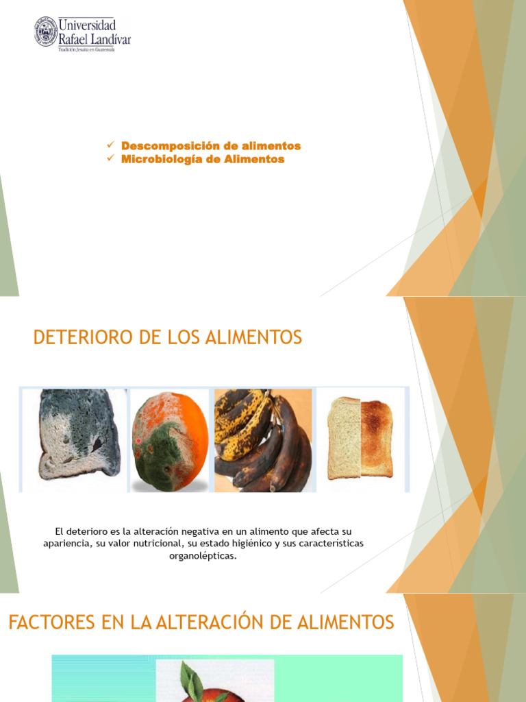 Microbiología y Deterioro de Alimentos | PDF | Alimentos | Microorganismo