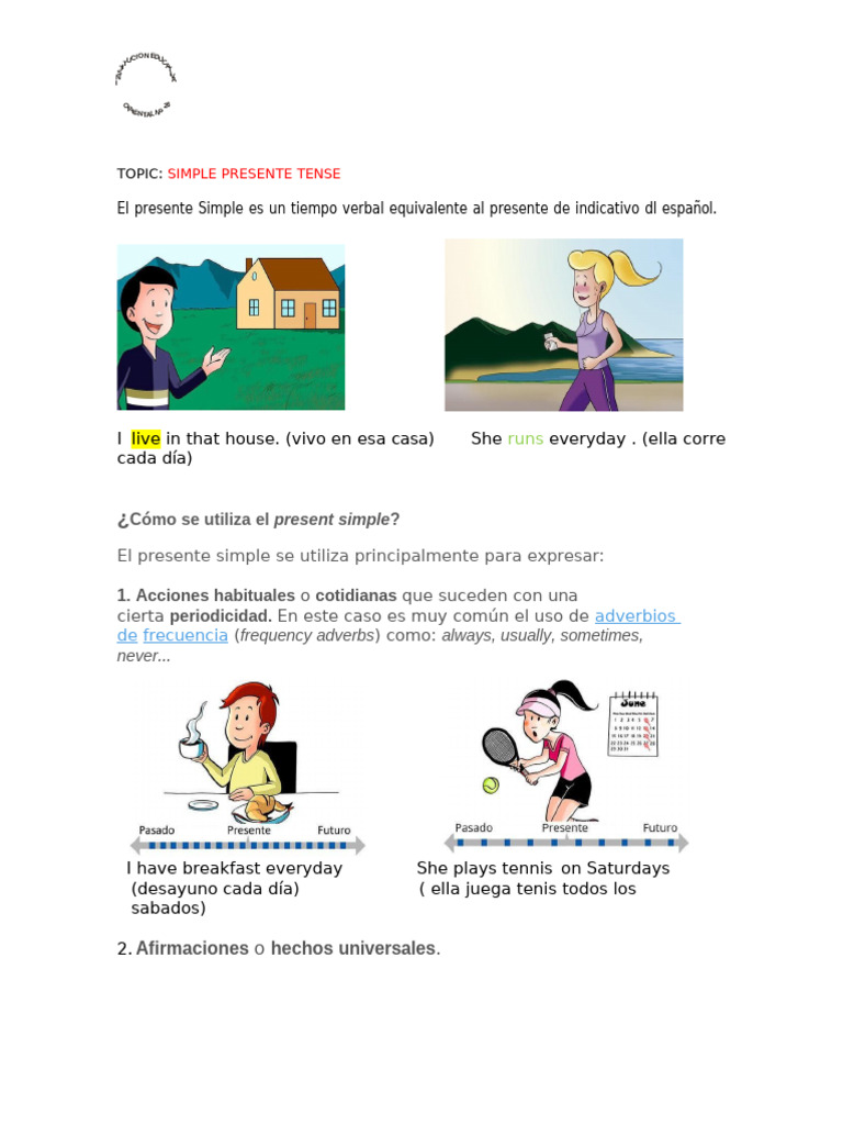 Understanding Simple Present Tense | PDF