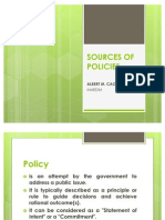 Sources of Policies