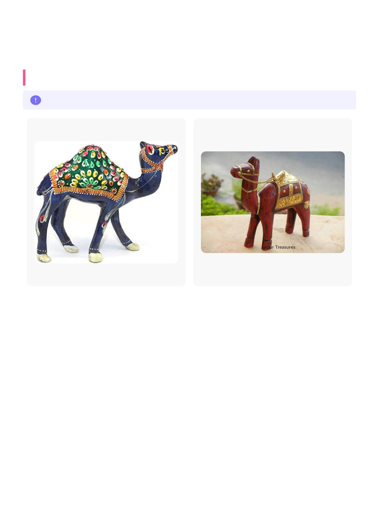 Camel Showpiece | PDF