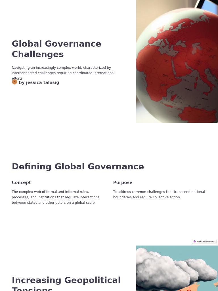 Global Governance Challenges | PDF | Governance | Global Governance