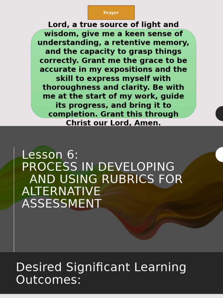 Assessment in Learning 2 Group 6 2.2 | PDF | Rubric (Academic) | Learning