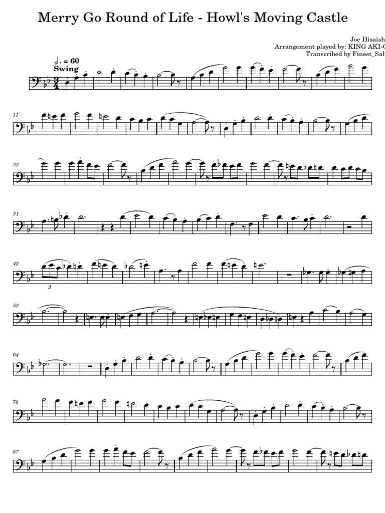 Merry Go Round of Life - Howl's Moving Castle | PDF