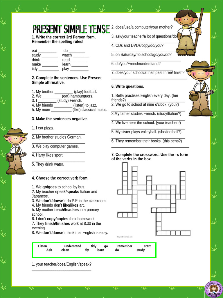 Present - Simple - 2 | PDF | English Language | Grammar