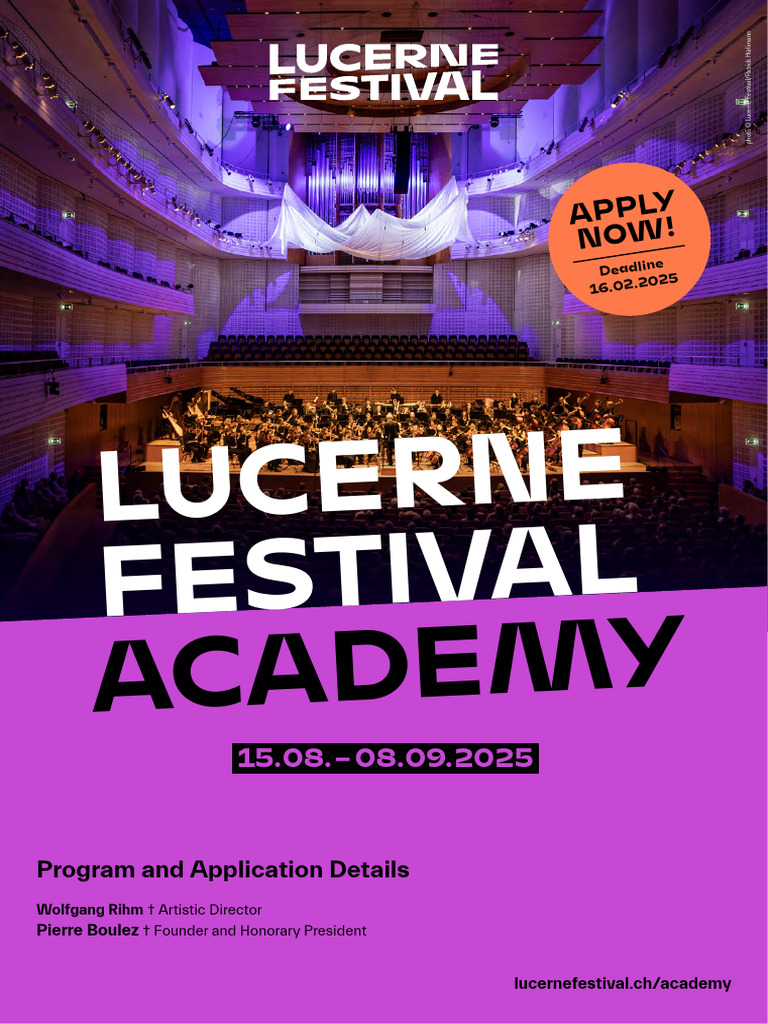 Lucerne_Festival_Academy_2025 | PDF | Orchestras | Classical