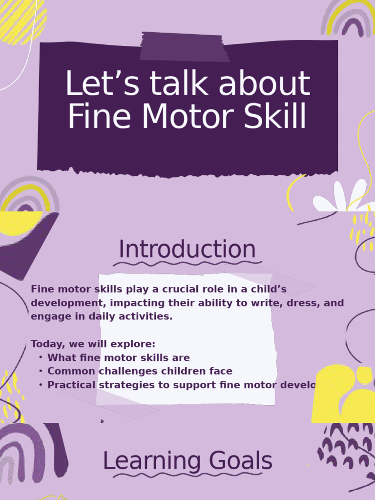Supporting Fine Motor Skill Development | PDF | Neuroscience | Nervous ...