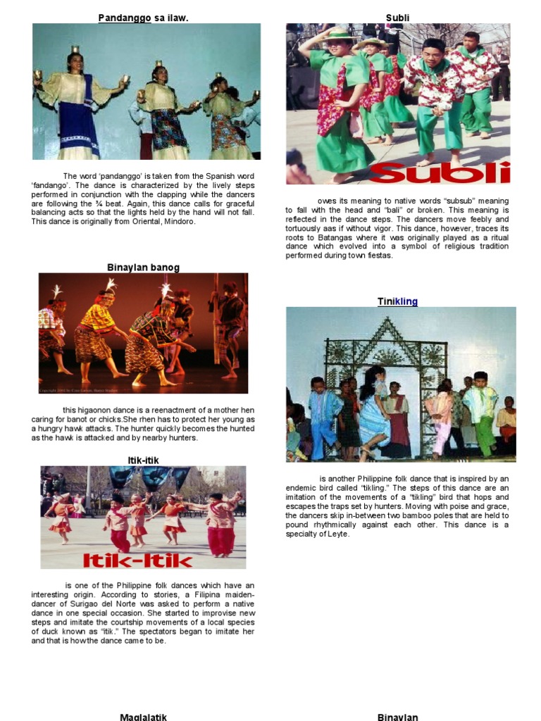 Philippine Folk Dances Overview | PDF | Dances | Performing Arts