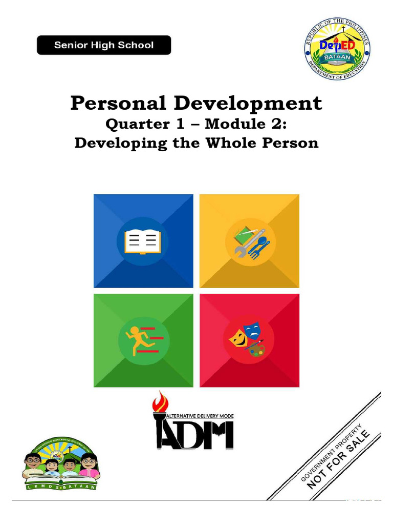 Personal Development Quarter 1 Module 2 Developing The Whole Person ...