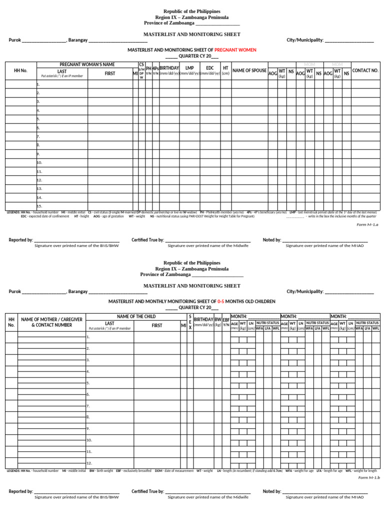 2025 Immunization Monitoring Chart | PDF | Motherhood | Human Reproduction