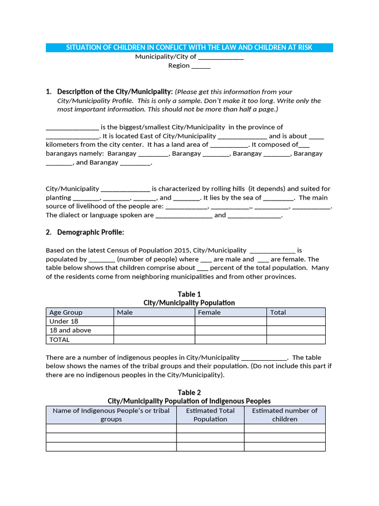 1 - Write Up Situation On CAR and CICL | PDF | Rape | Child Protection