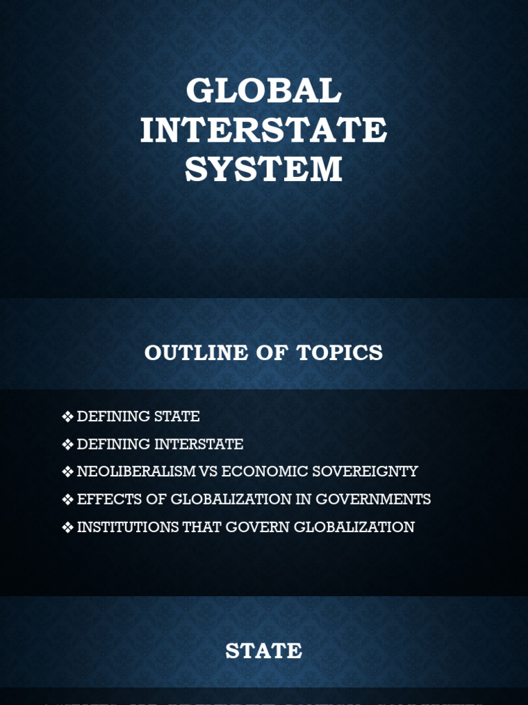 Global Interstate System Overview | PDF | Globalization | Neoliberalism