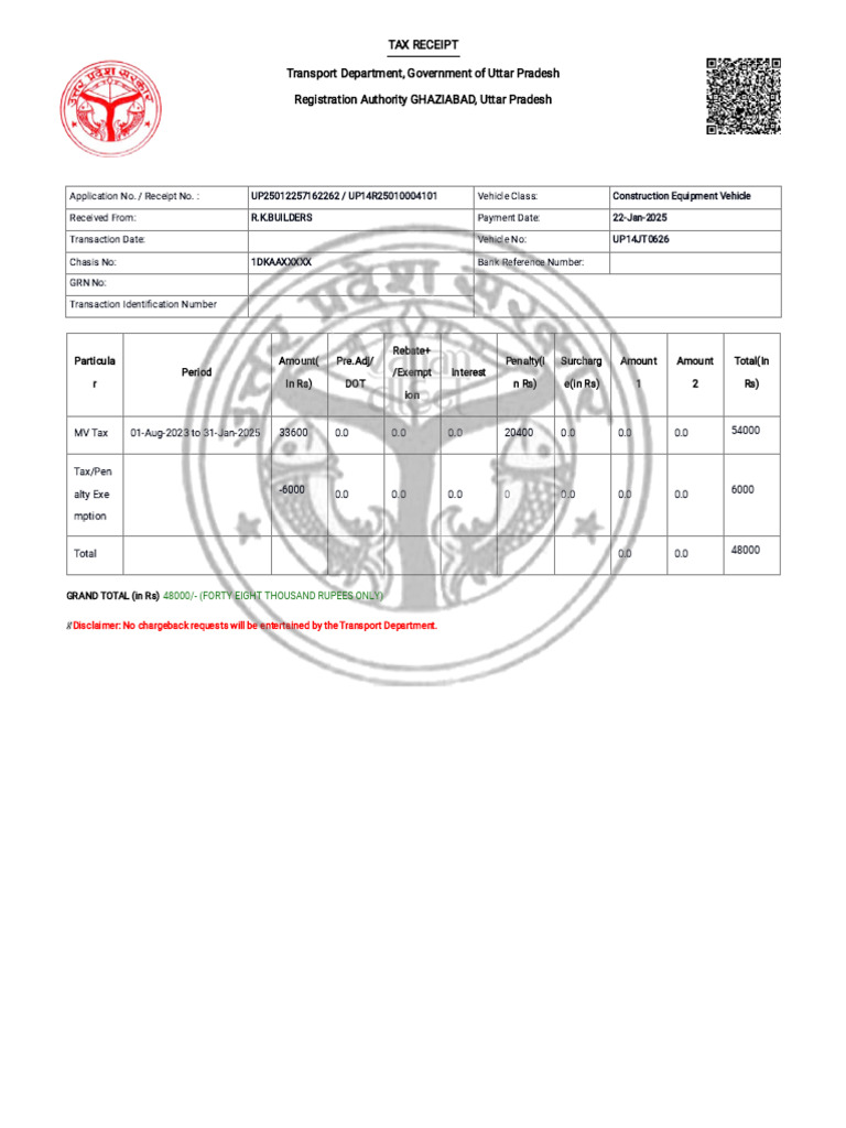 Tax Rto | PDF